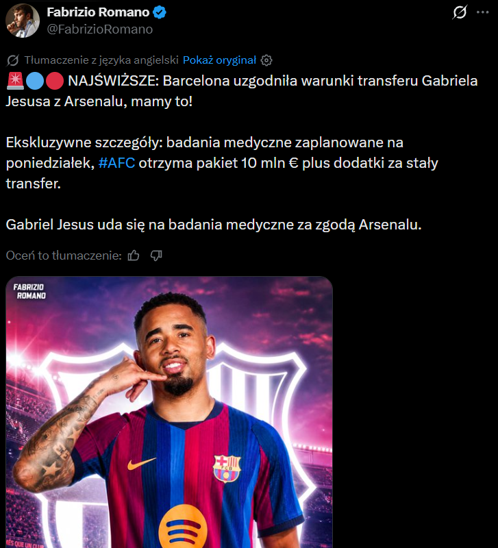 HERE WE GO! Barcelona ma NOWEGO NAPASTNIKA!